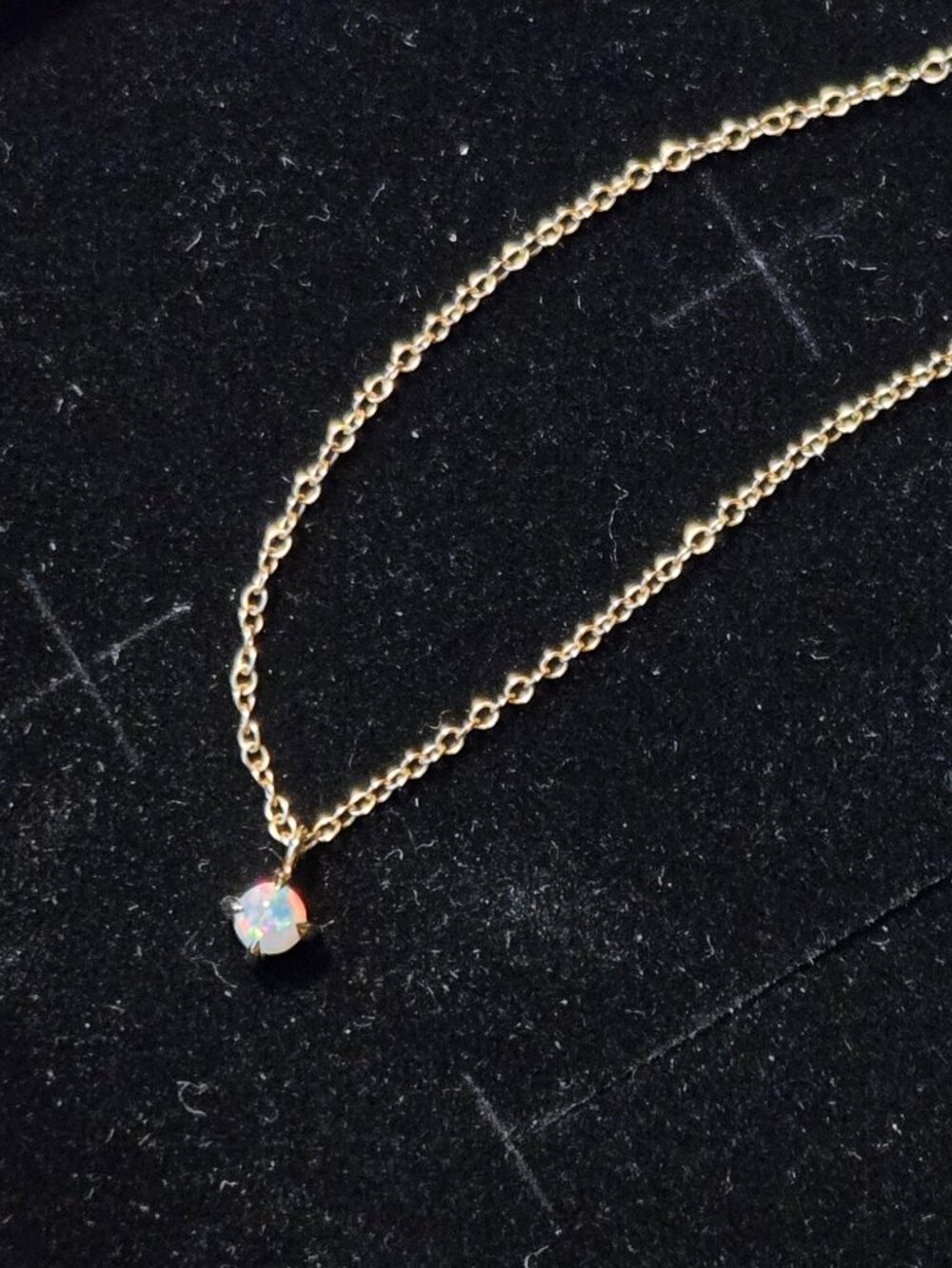 Catbird - Slumberous Light Necklace, Opal Solitaire - Picture 3 of 6